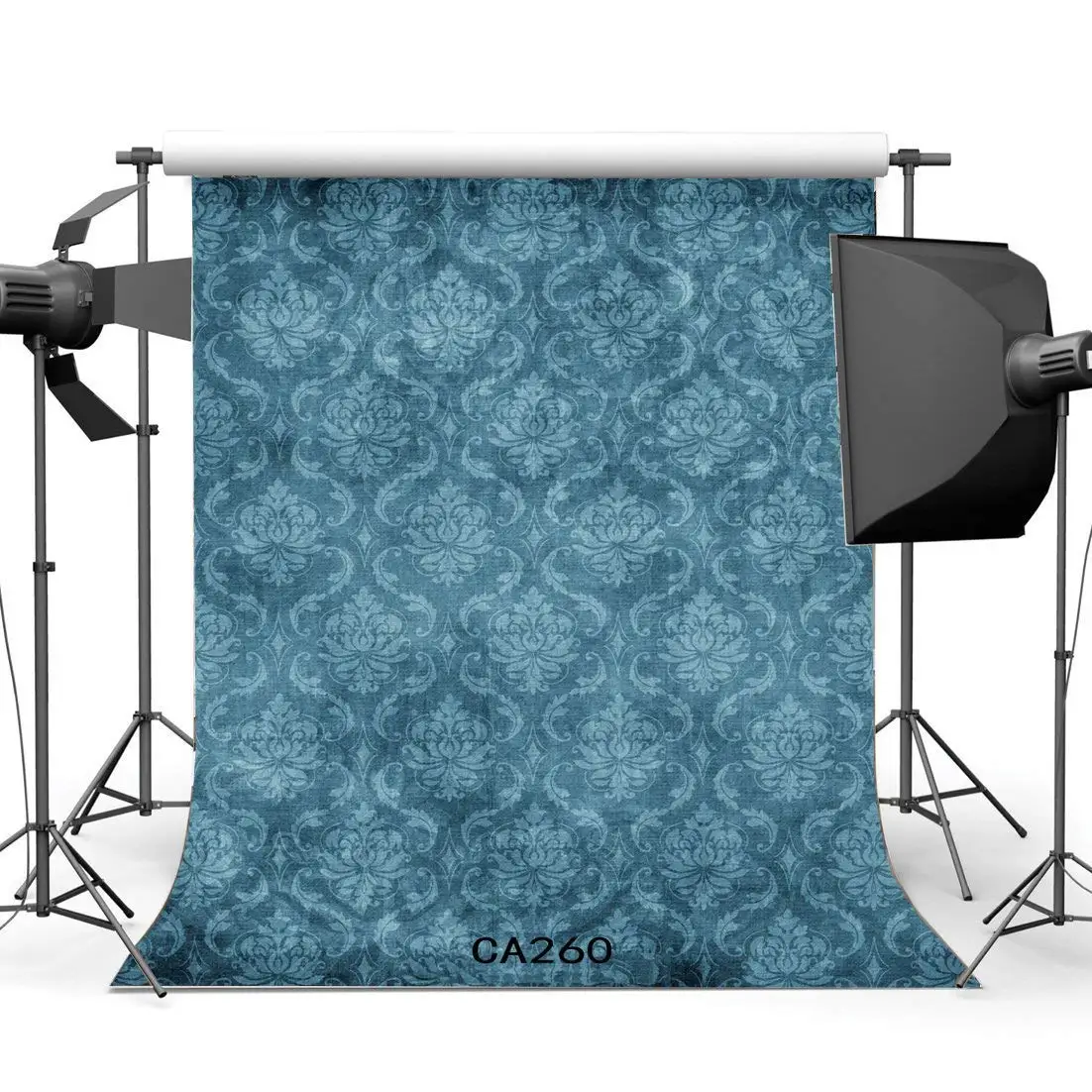Seamless Photography Backdrops Shabby Dark Blue Damask Newborn Baby Portraits Photo Backgrounds Studio Props CA260 | Электроника