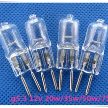 Галогенная лампа g5.3 12 в 75 Вт 50 Вт 35 Вт 20 Вт машинный рабочий светильник 12 В g5.3 галогенная лампа 5 шт./лот