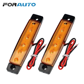 

2Pcs LED Truck Side Marker,Turn Indicators,Car Turn Signal Lights,12 SMD LED Brake Lamps,12V 24V Auto Trailer Tail Warning Lamp