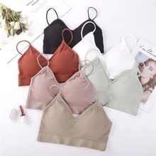Горячее женское сексуальное нижнее белье, майка с бретельками, топы с пуш-ап, мягкий бюстгальтер, женское белье, укороченный топ, Женская майка, повседневные топики