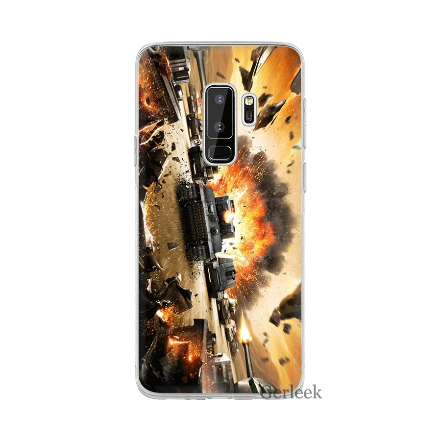 Чехол Gerleek World Of Tanks для Samsung Galaxy A3 A5 A6 A7 A8 A9 A10 A30 A40 A50 A70 защитный