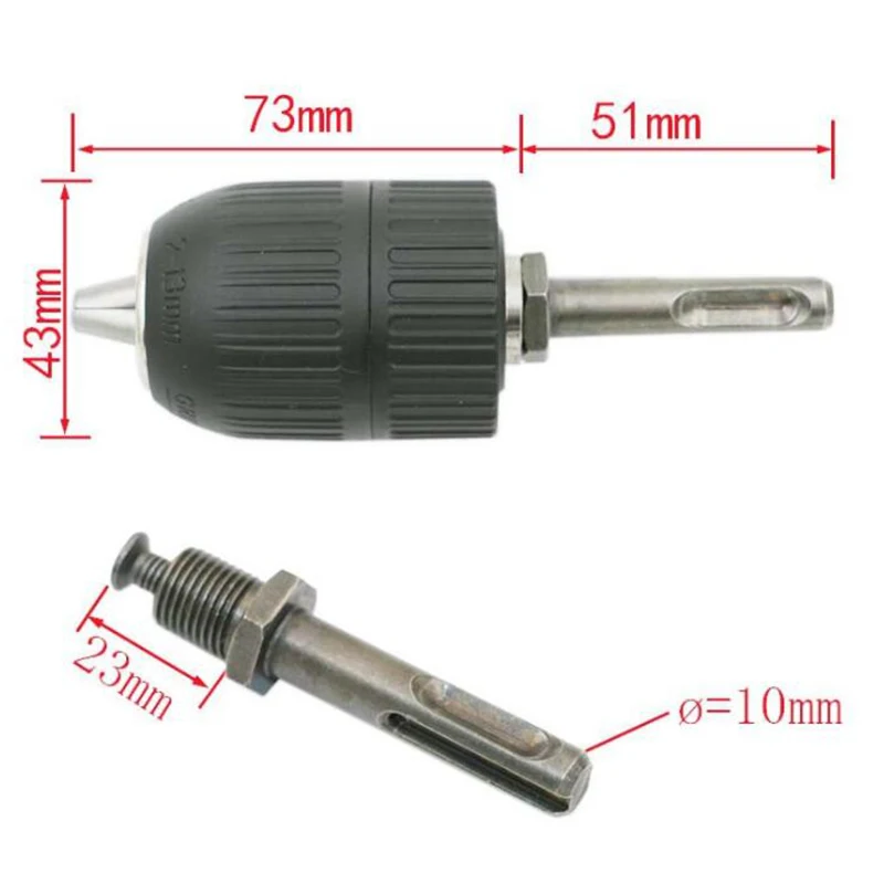 Prostormer 2-13 мм сверлильный патрон без ключа бурильный адаптер конвертер sds-переходник аппаратный ударный патрон аксессуары для инструментов