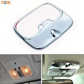 

Mirror Chrome Interior Accessories Front Reading Light Lamp Cover Trim Garnish for Jeep Compass Patriot 2011 2012 2013 2014 2015