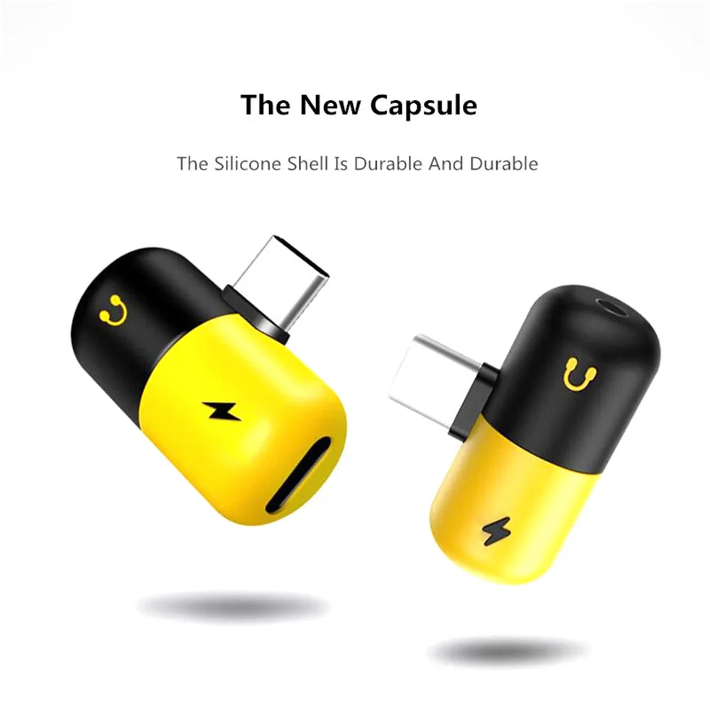 Type C 3.5mm Jack Headphones Adapter Plug Charging Play Music Audio Earphone USB-C Cable For Xiaomi Mi 8 Mix 3 Phone Converter