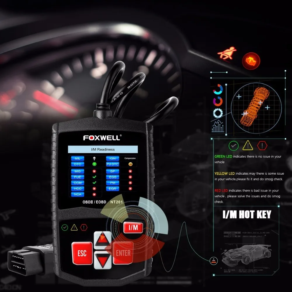 OBD 2 Auto Auto Scan Diagnostic Tool Besser als ELM327 Foxwell NT201 OBD2 Scanner Automotive Motor Code Reader Schalten sie MIL OBD 2 Auto Auto Scan Diagnostic Tool Besser als ELM327 Foxwell NT201 OBD2 Scanner Automotive Motor Code Reader Schalten sie MIL