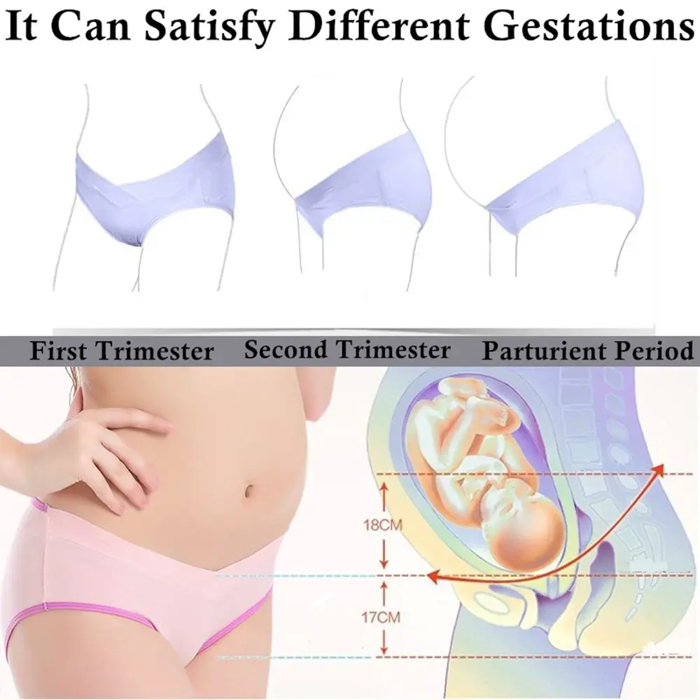 3 шт. трусы для беременных из органического хлопка с заниженной талией 60