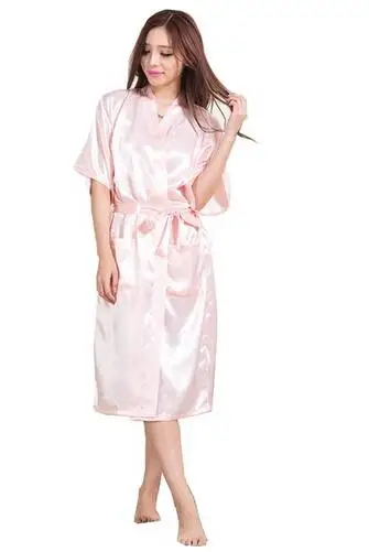 Women Silk Satin Long Wedding Bride Bridesmaid Robe Kimono Robe Feminino Bath Large Size XXXL Peignoir Femme Sexy Bathrobe women sleepwear bride robes silk robe