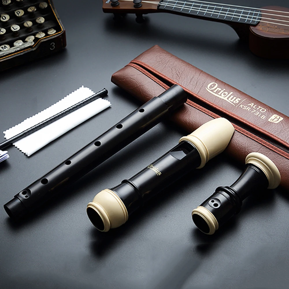 Kongsheng Clarinet Soprano C Alto F 8 Holes ABS Flute English German Style Recorder Chinese Dizi Musical Instruments Beginners|musical