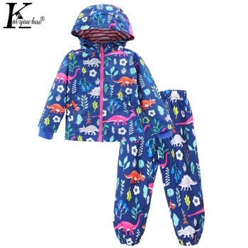 

2018 Children Clothing Boys Sets Girls Sport Suit Windbreake Outfits Suits Costumes For Kids Clothes Sets Cartoon Boys Clothes