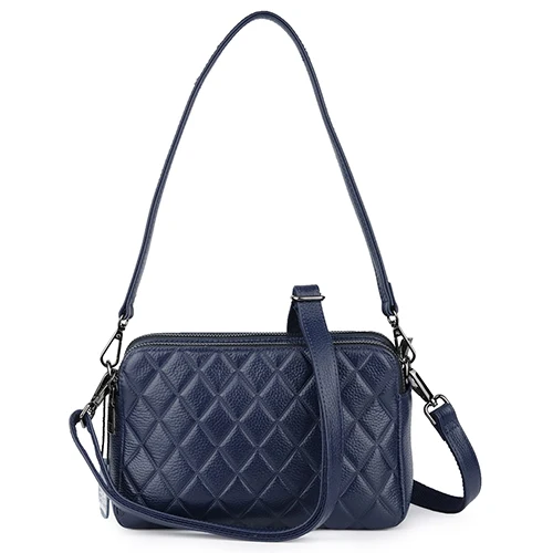 Удобные женские сумки из воловьей кожи с геометрическим рисунком, Новое поступление, женские сумки через плечо, женские сумки - Цвет: Royal Blue