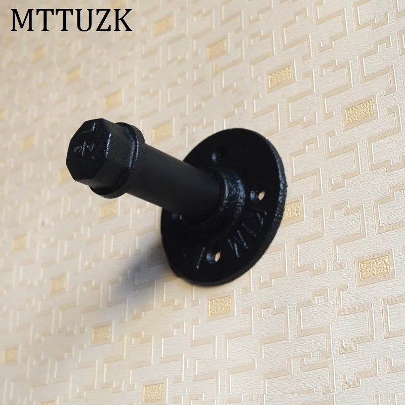Mttuzk черный промышленная водопроводная труба крючок для одежды мода для банного халата крюк Ретро кованая железная одежда& пальто крюк MT06