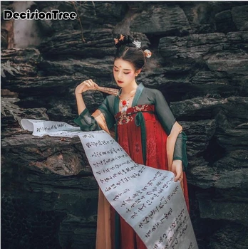 

2020 tang china national costumes traditional chinese hanfu dress folk dance ancient women clothing dynasty hanfu cosplay