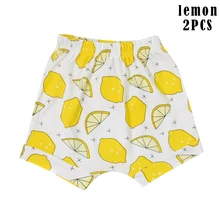 2 шт./компл. Шорты для маленьких мальчиков и девочек мягкие дышащие хлопковые шорты с принтом для лета AN88