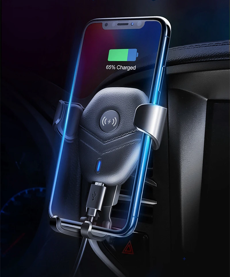 الجاذبية الاستشعار تشى اللاسلكية شاحن سيارة شاحن سامسونج ل Xiaomi مزيج 2 S هواوي حامل هاتف ل فون XS ماكس XR 8 زائد
