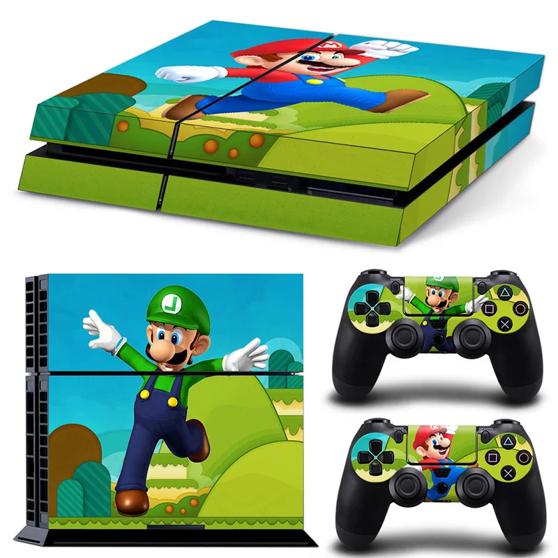 

Protector Decal Cover Vinyl For Play Station 4 Console & 2 Controller Skins PS4 Game Skin Sticker