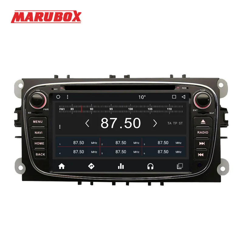 Excellent Marubox 7A600MT8,Two Din,7 Inch 8 Core Android 8.1 Car DVD GPS For Ford Mondeo Focus 2 S-max 2007 2008 2009 2011 2013 with Radio 2