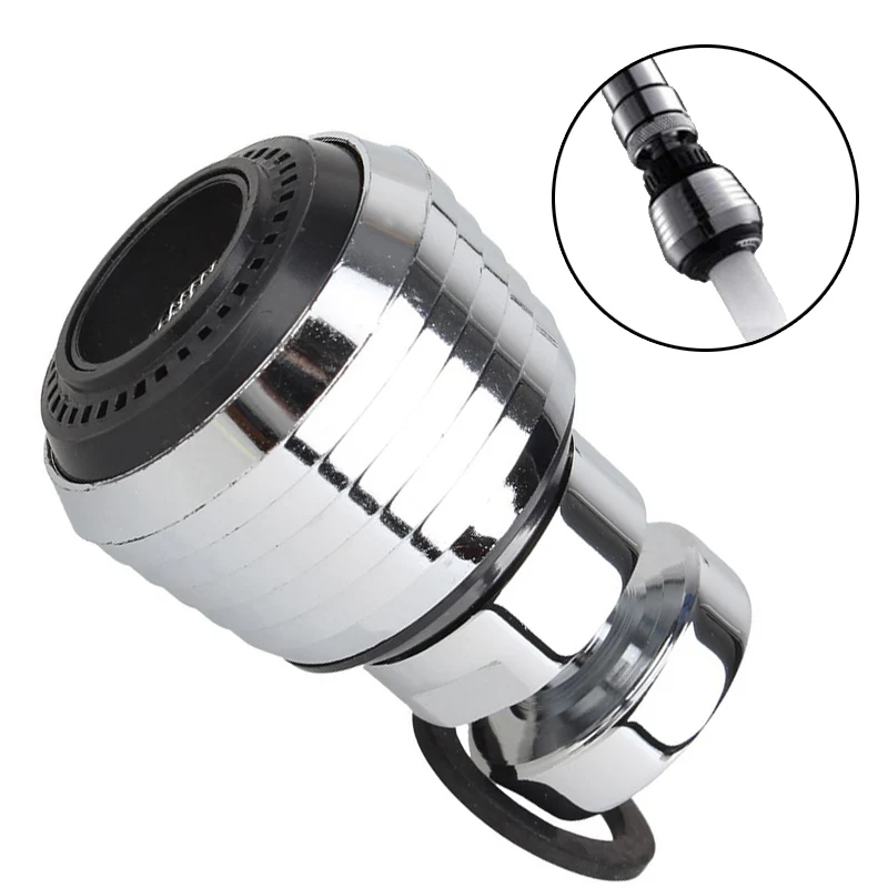 

High Quality Zinc Alloy And ABS 360 Degree Water Bubbler Swivel Head Water Saving Faucet Aerator Nozzle Tap Adapter Device J2Y