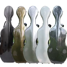 Yinfente Виолончель чехол 4/4 смешанный из углеродного волокна виолончель коробка жесткий чехол высокая прочность сильный светильник 3,7 кг