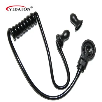 

YIDATON 20XDetachable black acoustic tube with earbuds end tips for two way radio acoustic tube earpiece replacement A018