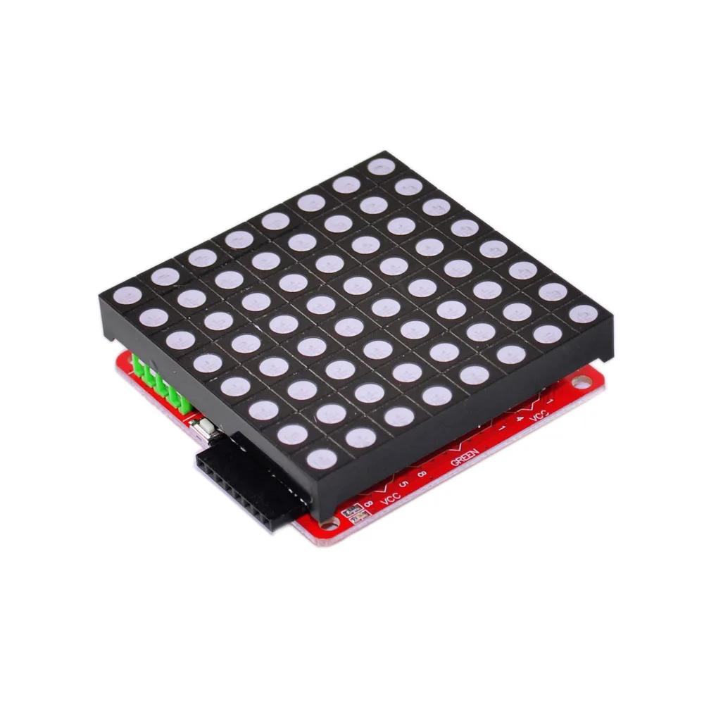 1 шт. Полноцветная 8*8 светодиодная RGB Матрица экрана плата драйвера + точечная для