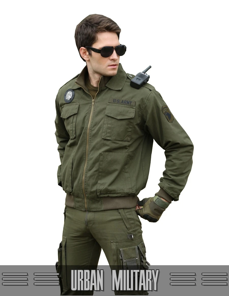 Летная куртка мужская Военная Униформа пилот США армия усталость Зимний Солдат городской тактическая одежда верхняя одежда мужской зеленый черный