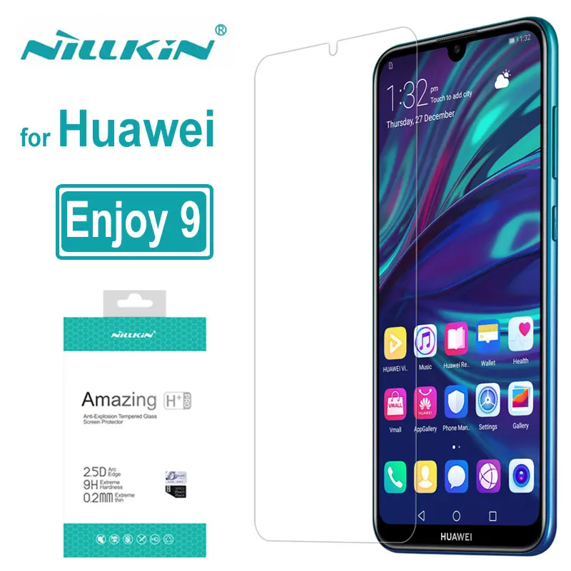 Стекло для Huawei Enjoy 9 стекло Nillkin 9H + Pro 2.5D Закаленное Защита экрана ультратонкое
