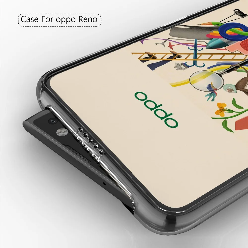 Для Oppo Reno прозрачный защитный чехол из ТПУ для Oppo Reno A7 R15x A7x F9 F7 F5 силиконовый мягкий тонкий прозрачный чехол