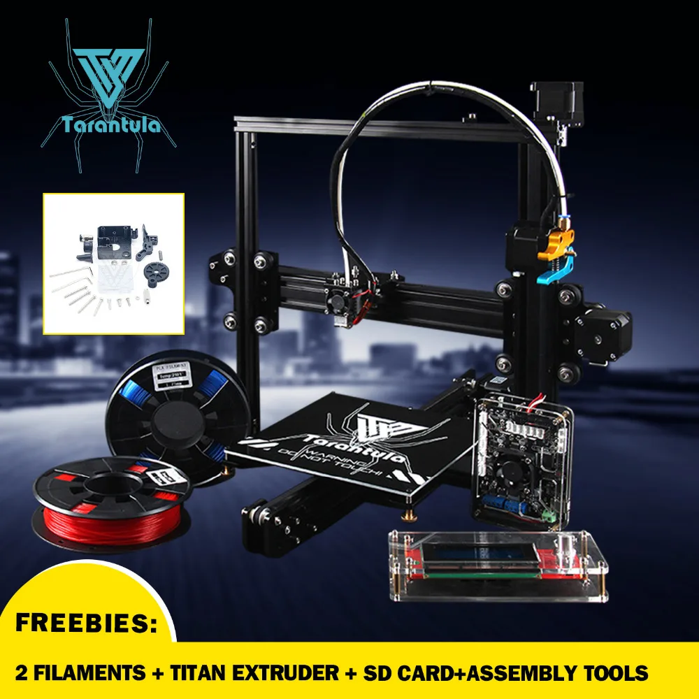 2017 Newest TEVO Tarantula Prusa i3 3D Printer DIY kit impresora 3d printer with 2 Filaments