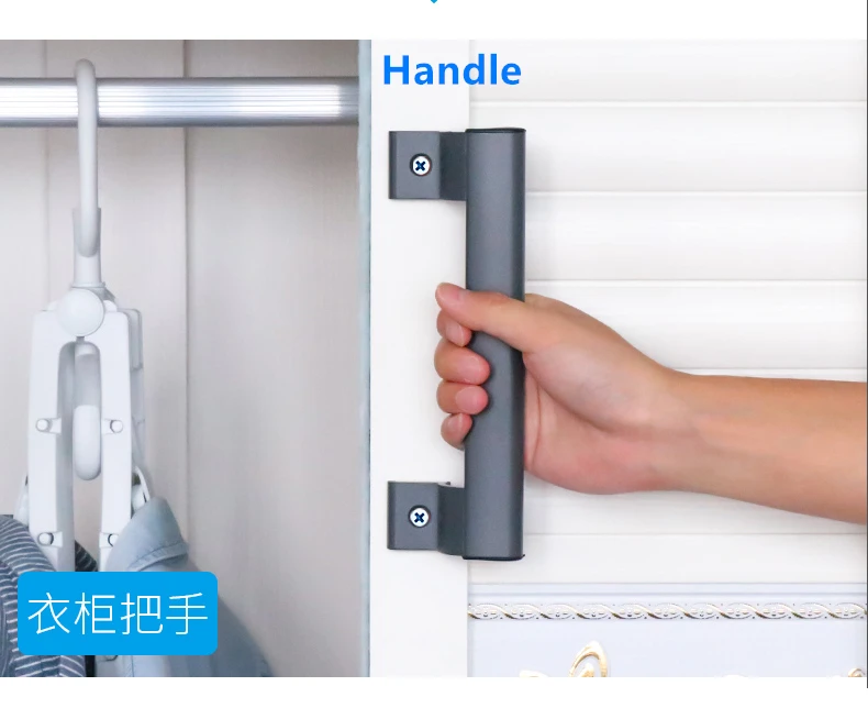 

Balcony sliding door handle Aluminum Alloy Push and Pull Door handle plastic steel door and window handler
