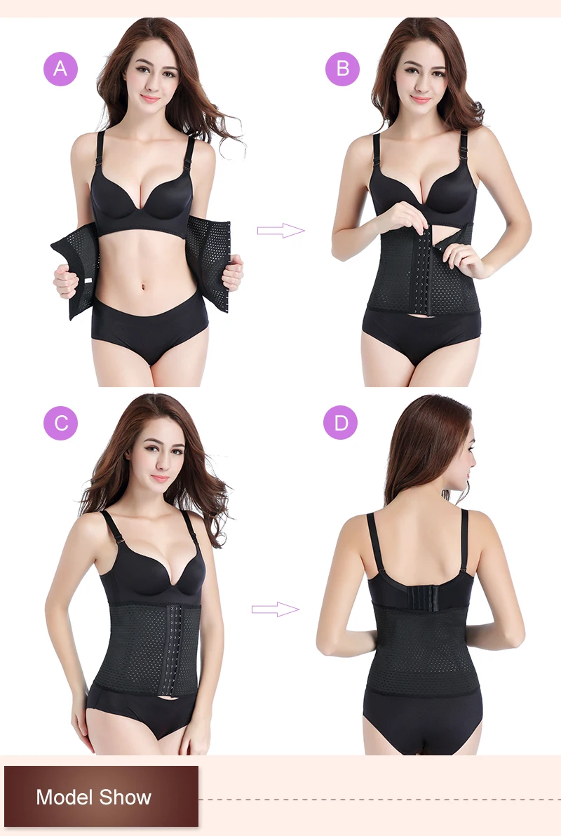 CXZD waist trainer shapers women high waist shaping waist trainer corset slimming Belt Shaper body modeling strap Belt Underwear  (5)