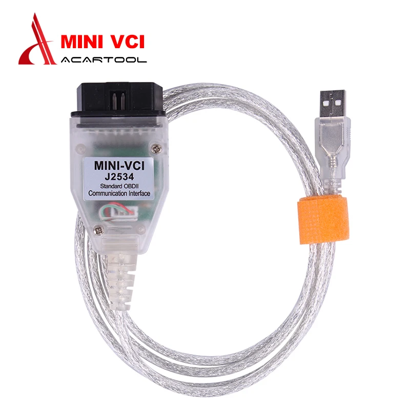 Мини VCI J2534 V13.00.022 OBD2 интерфейс для Toyota TIS Mini VCI Techstream FTDI FT232RQ чип OBDII Автомобили диагностический кабель