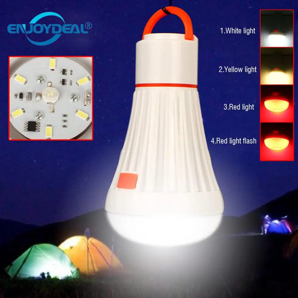 

LED Portable Camping Lantern 4 Modes Hanging Tent Flashlight Hanging LED Task Light Emergencies Linternas AAA/18650 For Hiking