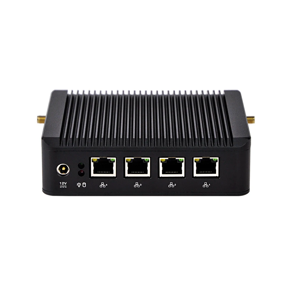 QOTOM Q190G4U Fanless X86 J1900 4 LAN Mini PC Quad core Linux pfsense wintel DHL Free