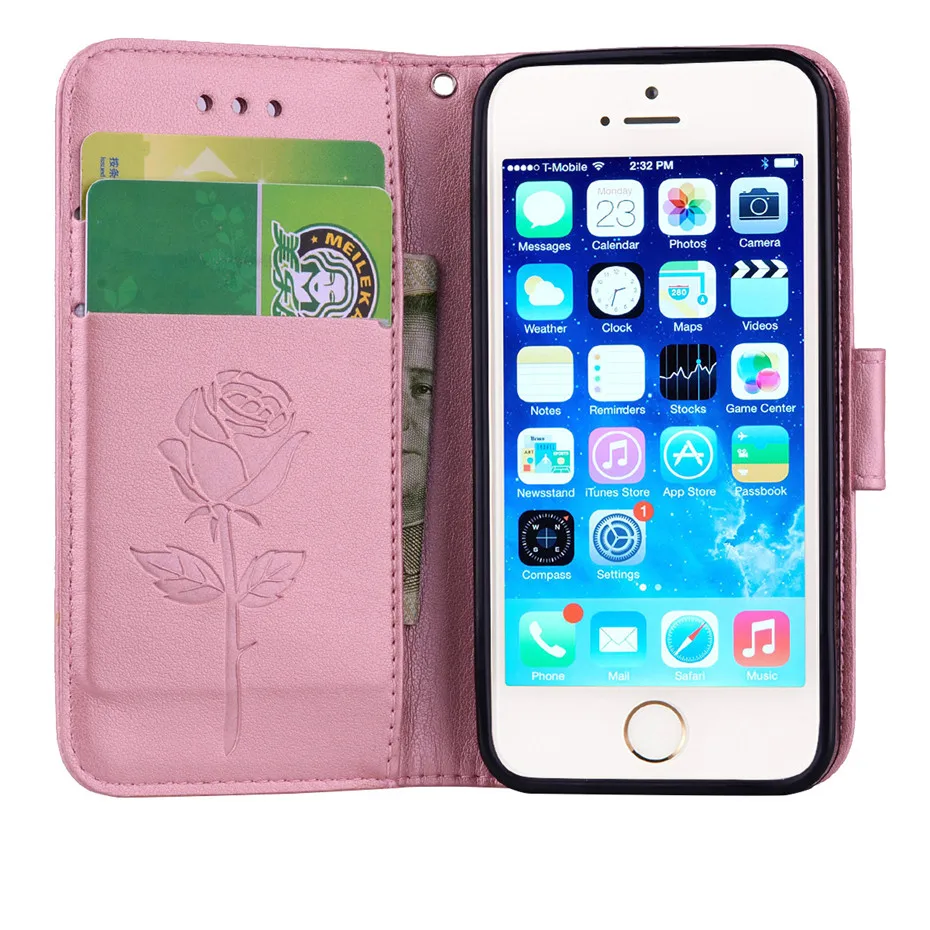 MOUSEMI Flip Wallet Leather Case For iPhone 5S Case Silicone For iPhone Case 5S Phone Cases For Apple iPhone 5 5S SE Back Cover (14)