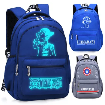 

Children Orthopaedics School Bags Boy Girls Anime Luminous School Backpack Waterproof Kids Book Bag Schoolbags mochila escolar