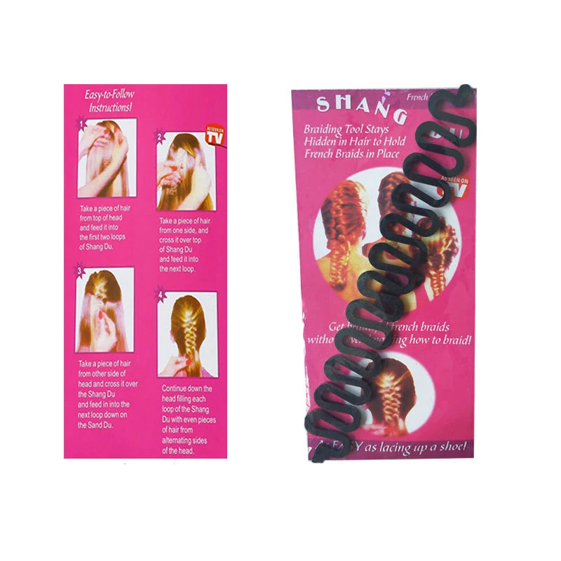 Fashion Lady French Hair Braiding Tool Weave Braider Roller Maker Hair Sponge Plait Twist Styling Tool Diy Holder Clip