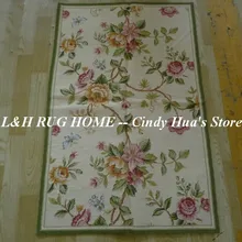 10 К 2.5 'x4' кружево шерстяные ковры с цветы, дизайн, высокое качество ковры ручной работы