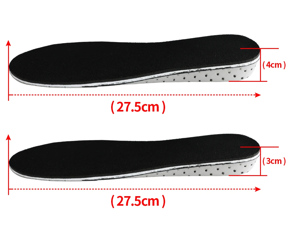 3 ANGNI/1 пара; Unisexe; дышащая мягкая обувь, увеличивающая рост, с эффектом памяти; обувь EVA; стельки для мужчин и женщин; вставка для обуви