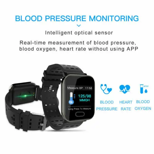 Смарт-часы фитнес-трекер для женщин мужчин детей для Android iOS кровяное давление пульсометр водонепроницаемые браслеты