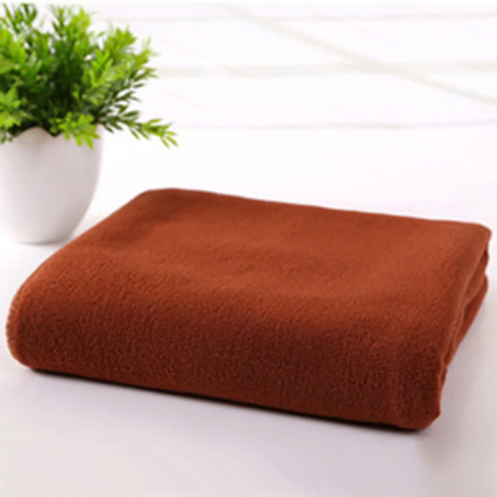 Solid Color Fast Drying Gym Sports Microfiber Soft Towel Travel Camp Long Towel - Цвет: C