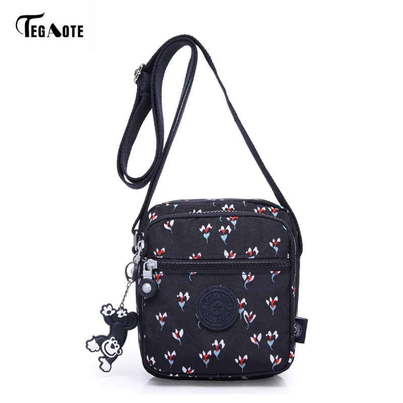 TEGAOTE 2018 المرأة حقيبة ساع الأزياء البسيطة حقيبة مع قرد Crossbody النساء حقائب كتف حقيبة حقائب الهاتف المحمول الحقيبة