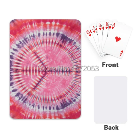 Attractive Tie Dye Custom Playing Cards Design Single Side 2 5 X 3 5 Inches Poker Cards U Card Wallet Money Clip Card Diskcard Cover Aliexpress