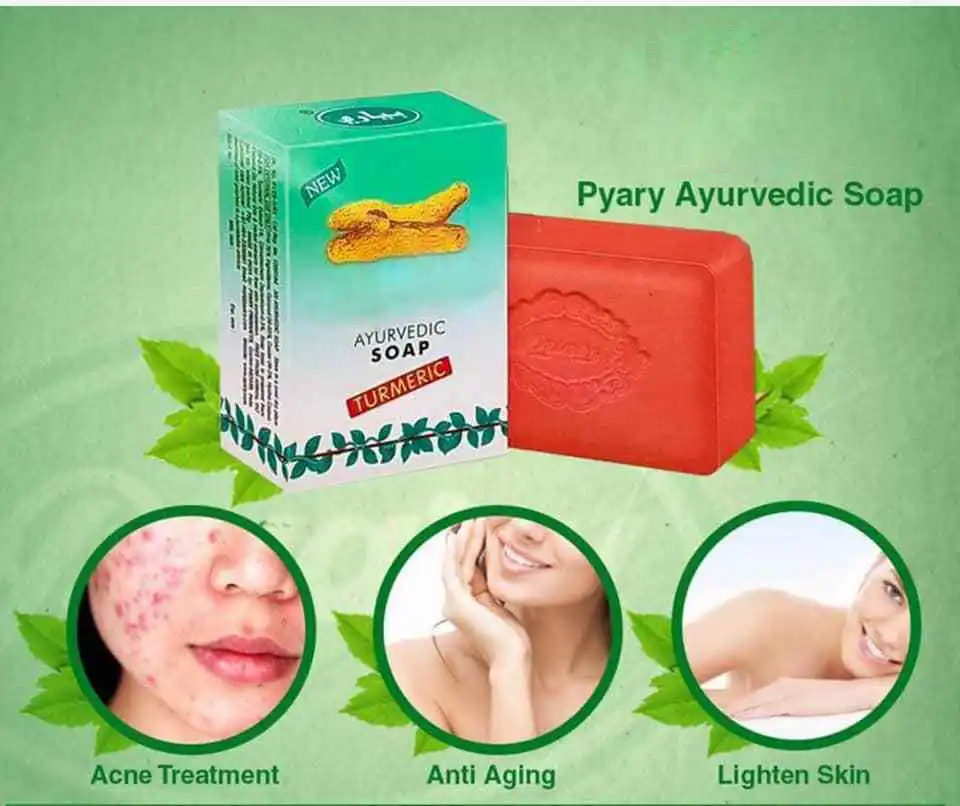 New Ayurvedic Turmeric Soap Anti Aging Acne Treatment Light Skin Free Ship Cleansers Aliexpress