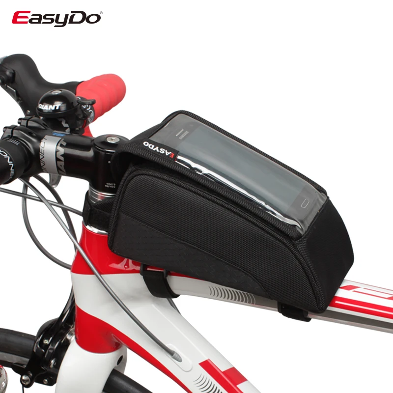 Flash Deal EasyDo Bicycle Bags MTB Mountain Bike Screen Touch Phone Bags Waterproof  Front Tube Frame Bag Waterproof Bike Travel Bags 0