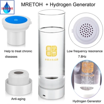 

Super Antioxidants Hydrogen Rich Water Bottle Help Treat High Blood Sugar MRETOH 7.8Hz Chargeable Pure H2 Electrolysis Ionizer