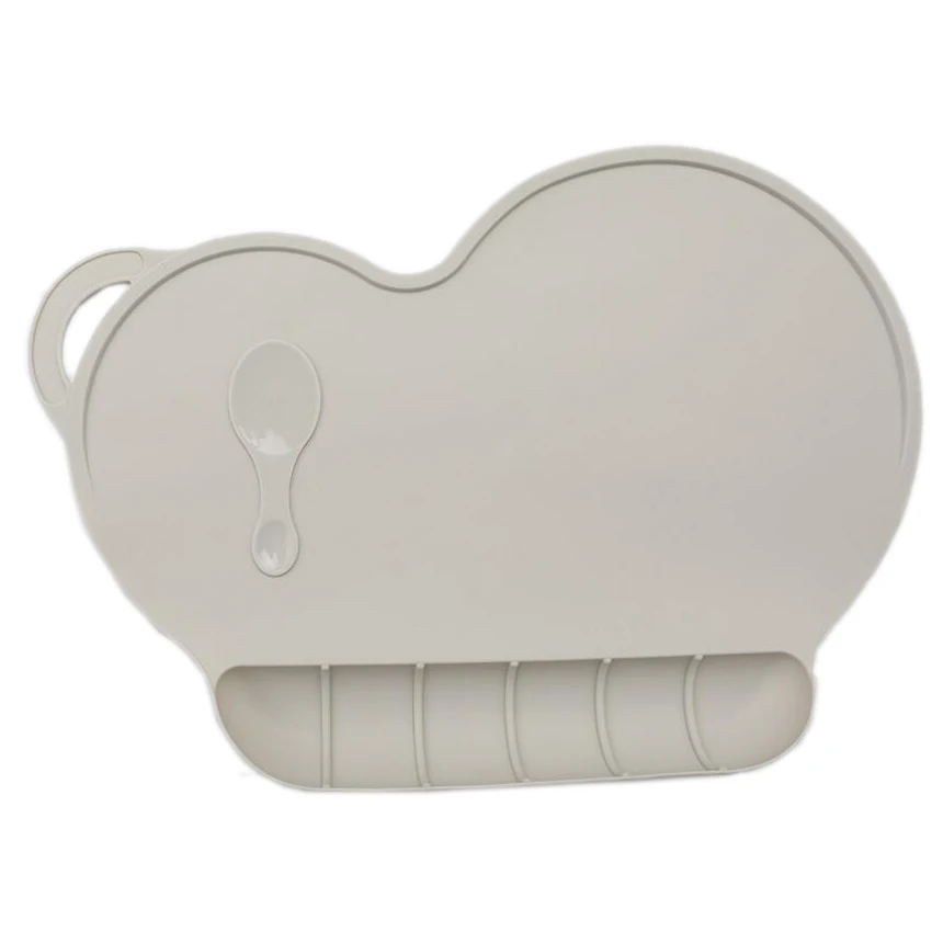 Baby Silicon Plate Sucker Slip-resistant Baby Silicone Placemat Waterproof Snack Mat Food Pocket Kid Dinner Plate Tableware Set