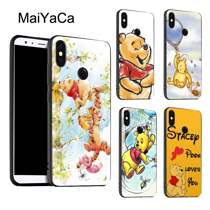 

MaiYaCa Winnie The Poohs Phone Cover For Xiaomi Redmi 5 Plus 6 6A S2 4X Note 5 Pro 5A 7 Mi 8 K20 9 6X A2 Mix 2S Max 3