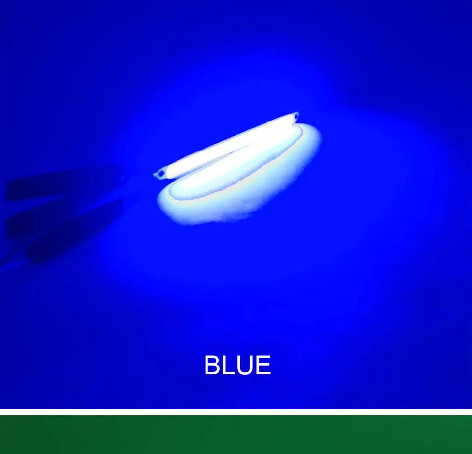 120mm 4.72in LED Bar Light Strip COB Bulb 12V 7W 10W LED Lamp Green Blue Red White Emitting Colors 12010mm COB Chip (15)