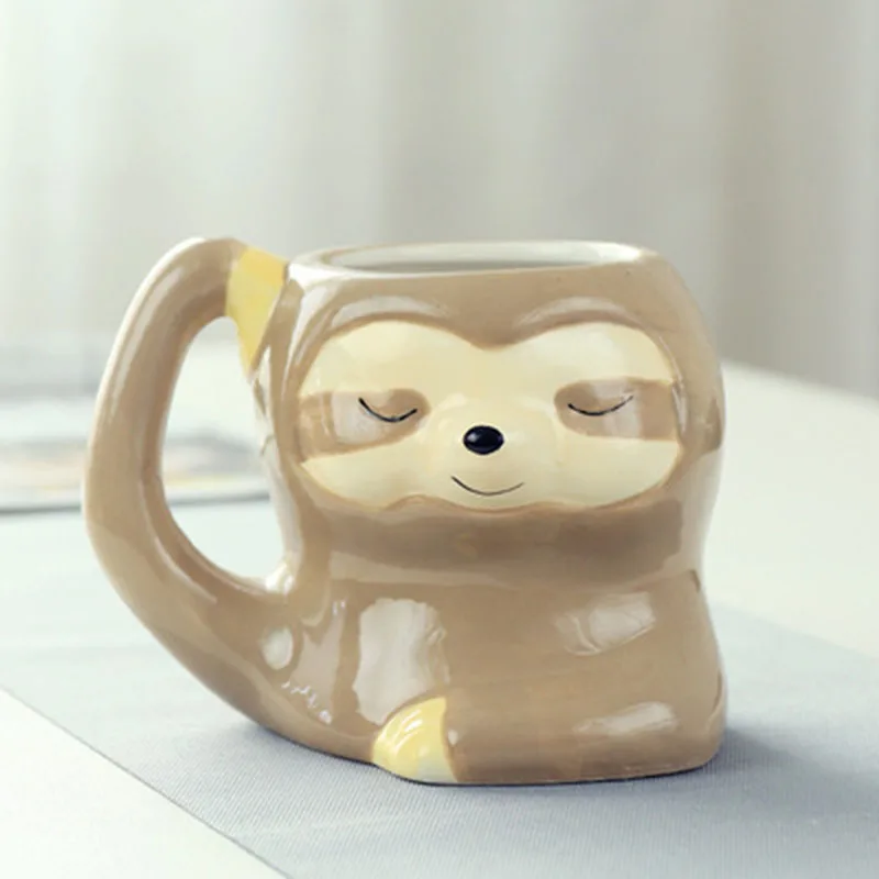 Новая 3D креативная Рождественская кофейная кружка дорожная кофейная чашка керамические фарфоровые чашки для кофе чашки для молока и чая и кружки милый носорог кружка - Цвет: 13