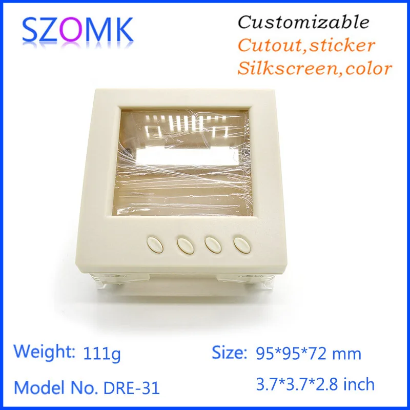 plastic box enclosure electronic LCD screen control box instrument enclosure junction housing szomk project box (5).jpg